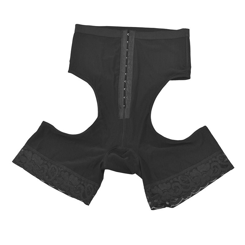 Single-breasted Lace Leaky PP Nylon Hip Shaping Panties